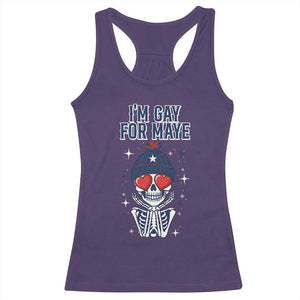 I Am Gay For Maye Racerback Tank Top Funny QB Football Fan Gift TS12 Purple Print Your Wear