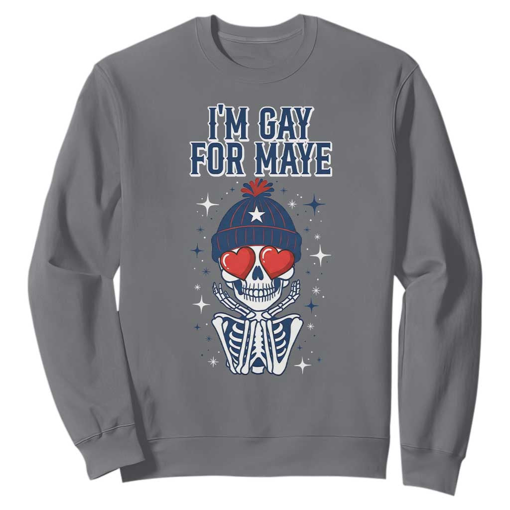 I Am Gay For Maye Sweatshirt Funny QB Football Fan Gift TS12 Charcoal Print Your Wear