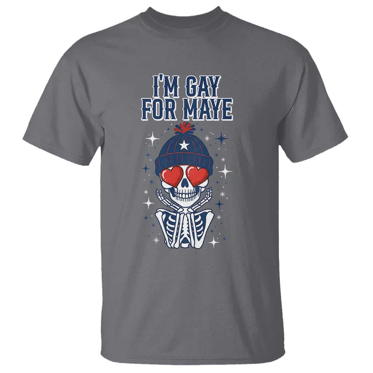 I Am Gay For Maye T Shirt Funny QB Football Fan Gift TS12 Charcoal Print Your Wear