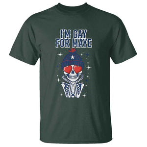 I Am Gay For Maye T Shirt Funny QB Football Fan Gift TS12 Dark Forest Green Print Your Wear