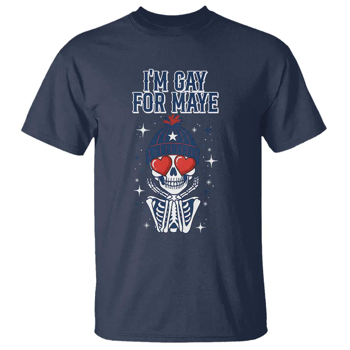 I Am Gay For Maye T Shirt Funny QB Football Fan Gift TS12 Navy Print Your Wear