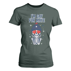 I Am Gay For Maye T Shirt For Women Funny QB Football Fan Gift TS12 Dark Forest Green Print Your Wear