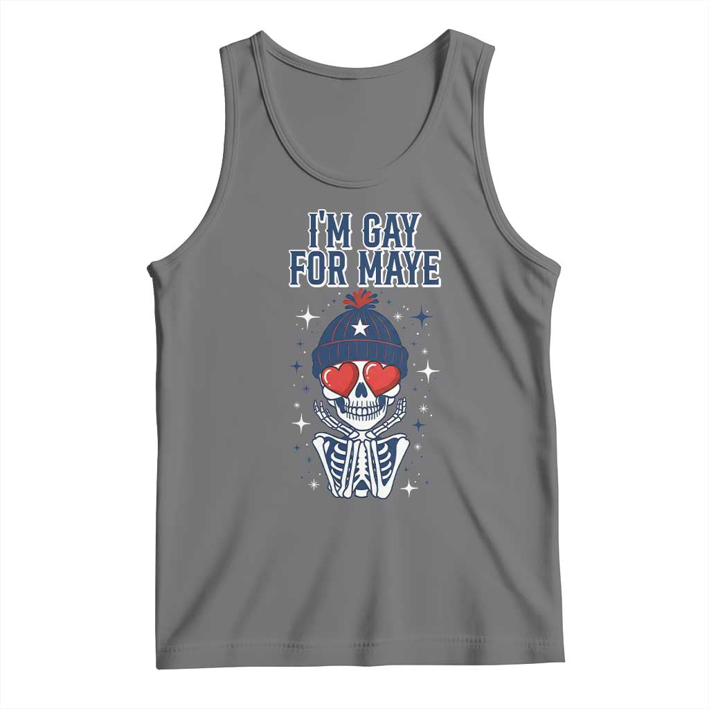 I Am Gay For Maye Tank Top Funny QB Football Fan Gift TS12 Black Heather Print Your Wear