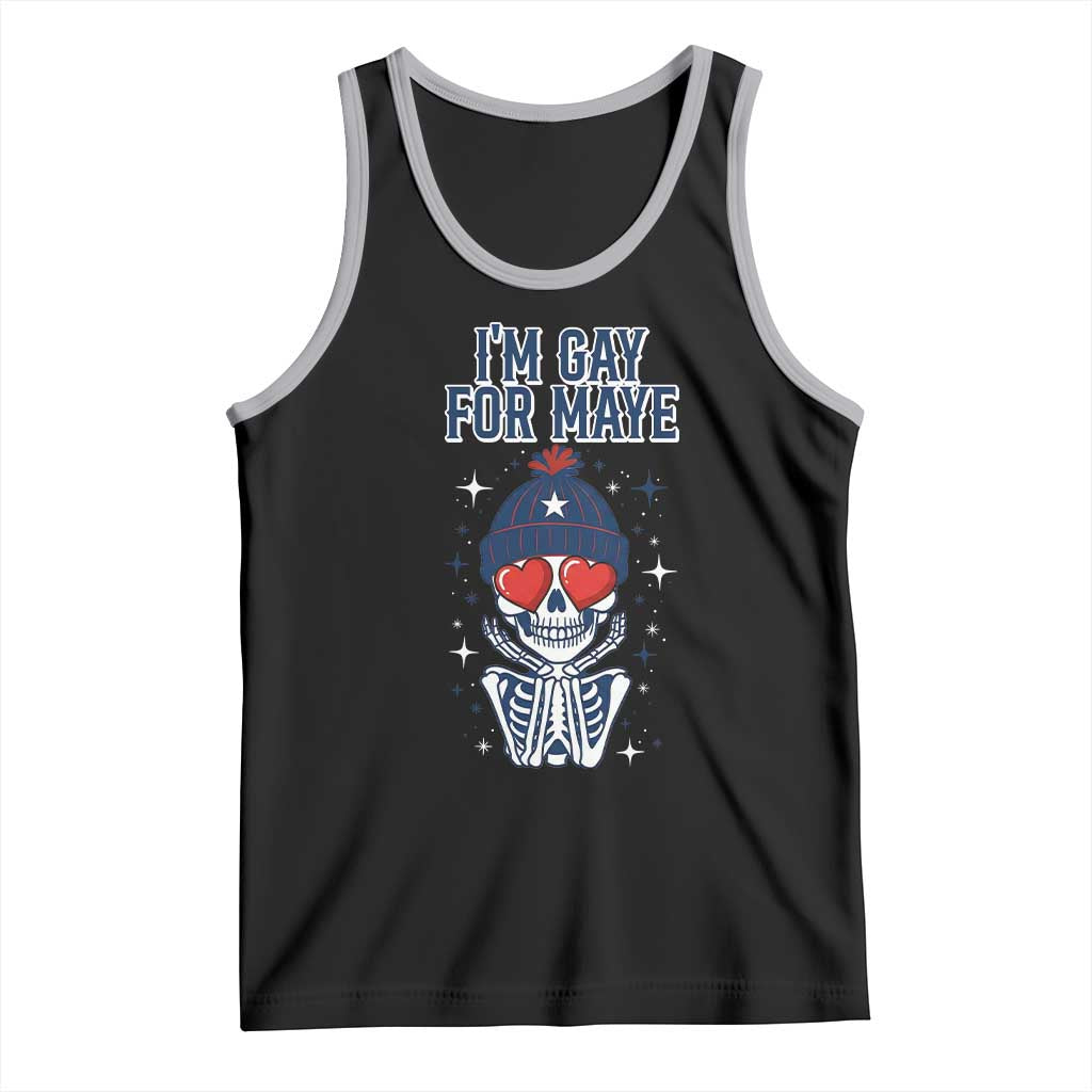 I Am Gay For Maye Tank Top Funny QB Football Fan Gift TS12 Black Athletic Heather Print Your Wear