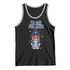 I Am Gay For Maye Tank Top Funny QB Football Fan Gift TS12 Black Athletic Heather Print Your Wear