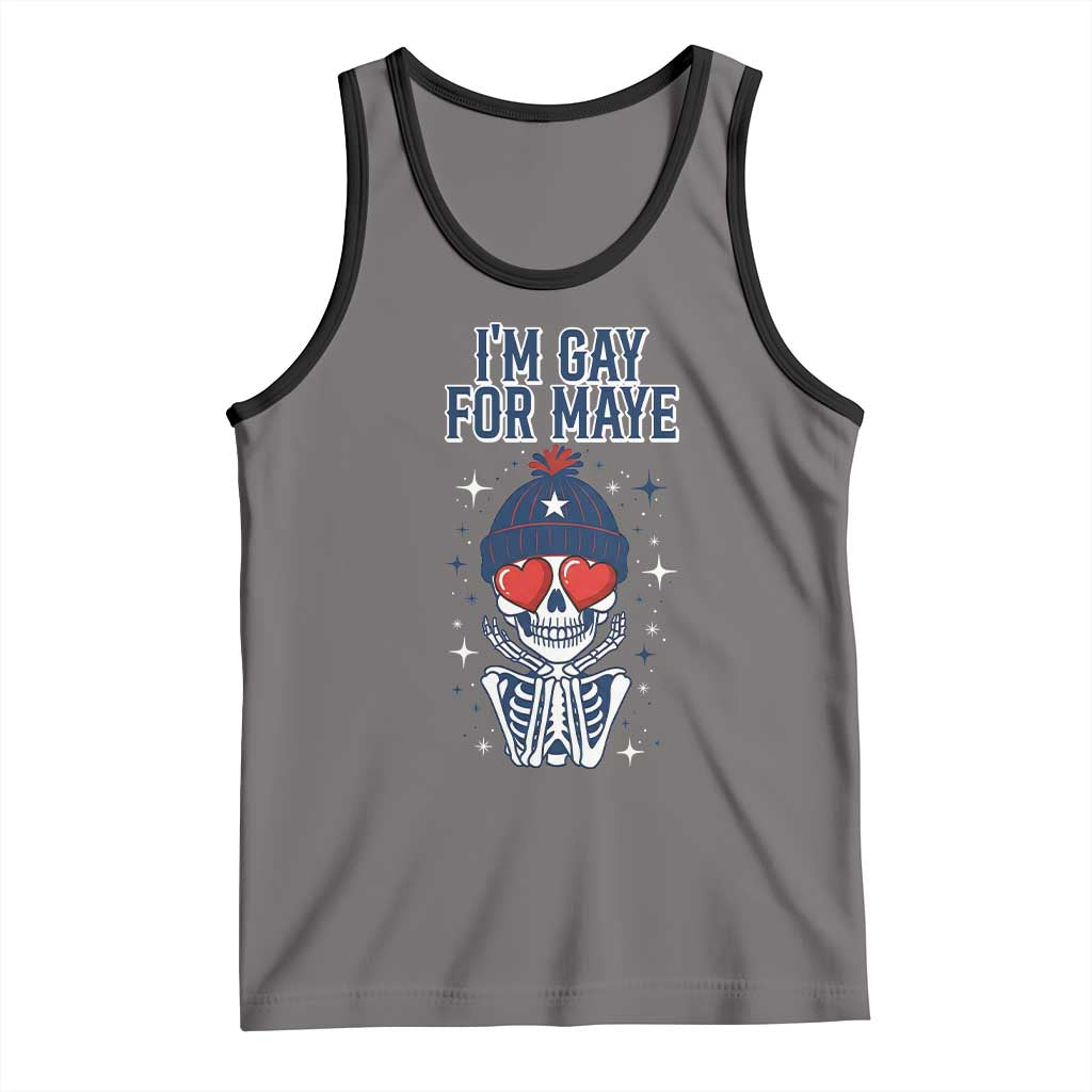 I Am Gay For Maye Tank Top Funny QB Football Fan Gift TS12 Deep Heather Black Print Your Wear