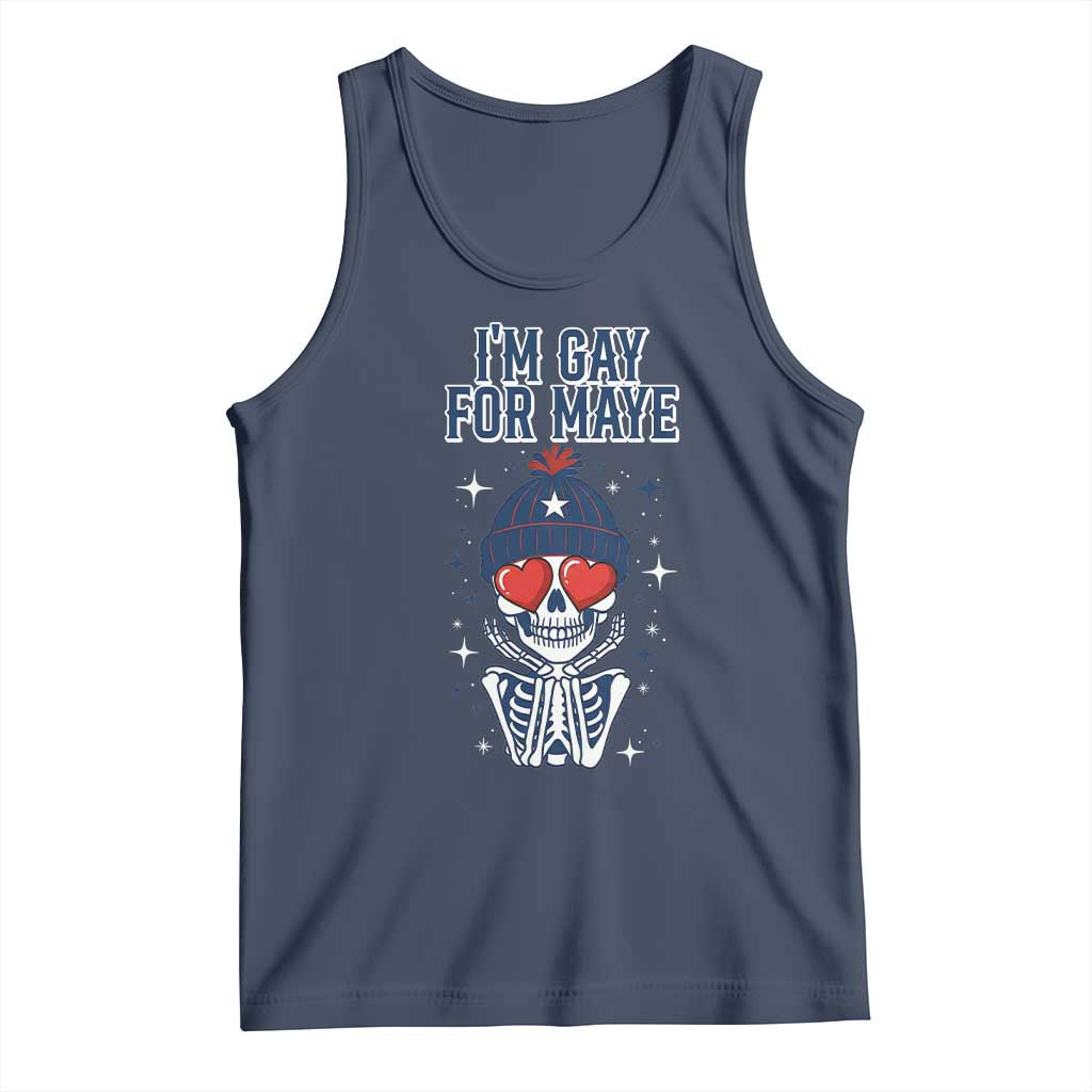 I Am Gay For Maye Tank Top Funny QB Football Fan Gift TS12 Navy Print Your Wear