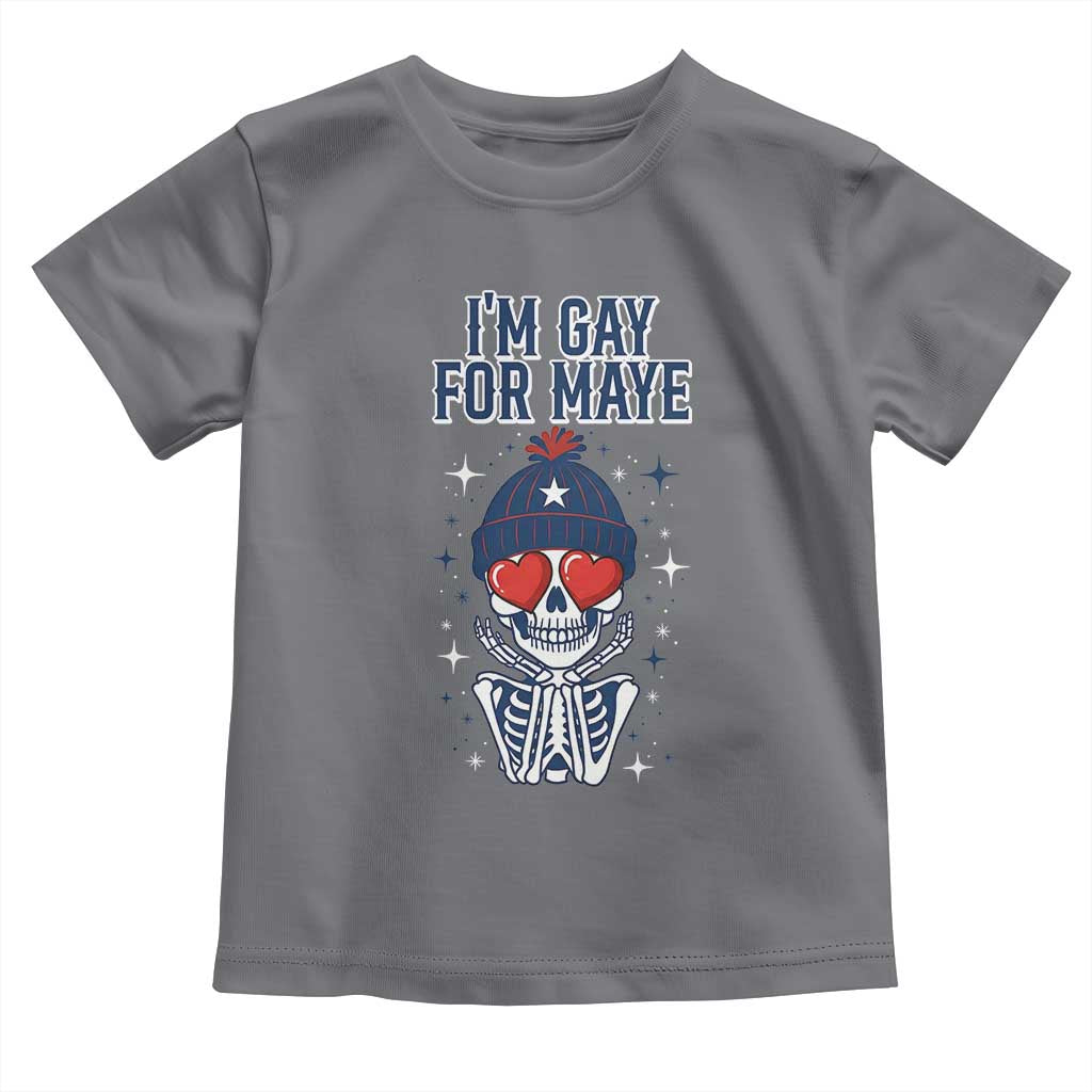 I Am Gay For Maye Toddler T Shirt Funny QB Football Fan Gift TS12 Charcoal Print Your Wear