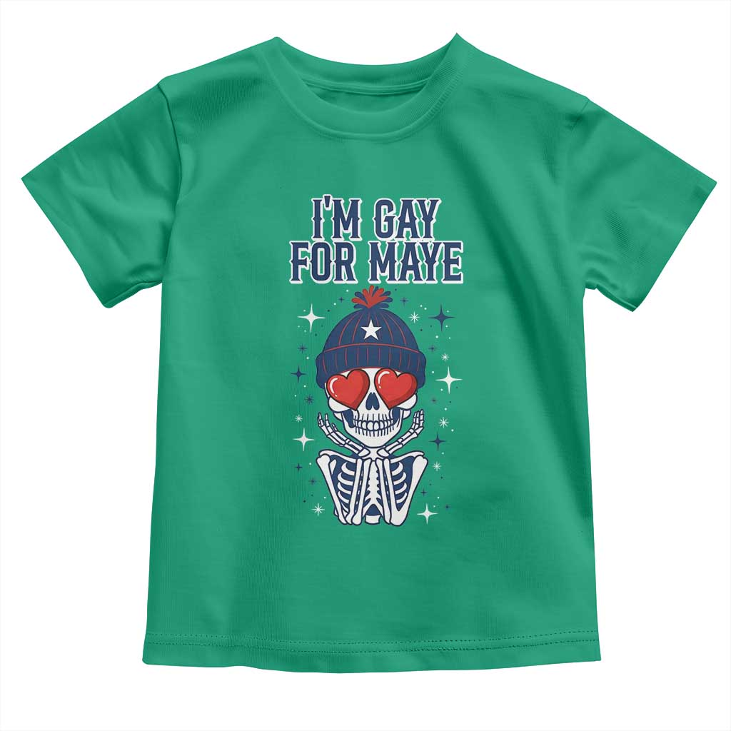 I Am Gay For Maye Toddler T Shirt Funny QB Football Fan Gift TS12 Irish Green Print Your Wear