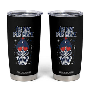 I Am Gay For Maye Tumbler Cup Funny QB Football Fan Gift TS12 Black Print Your Wear