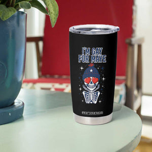 I Am Gay For Maye Tumbler Cup Funny QB Football Fan Gift TS12 Print Your Wear