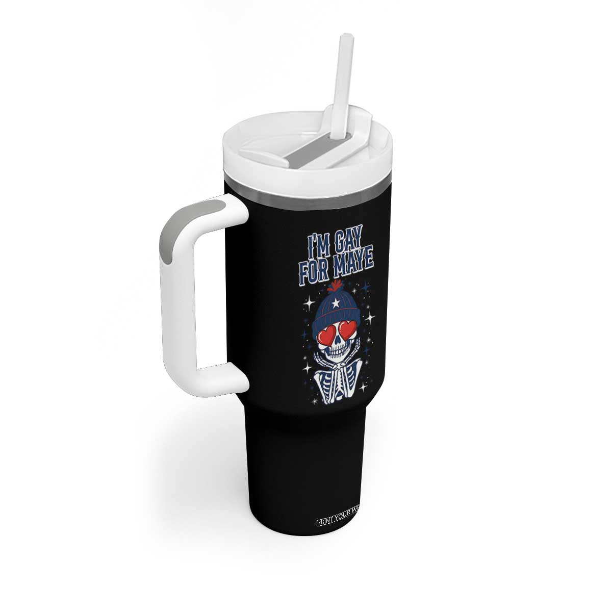 I Am Gay For Maye Tumbler With Handle Funny QB Football Fan Gift TS12 Print Your Wear