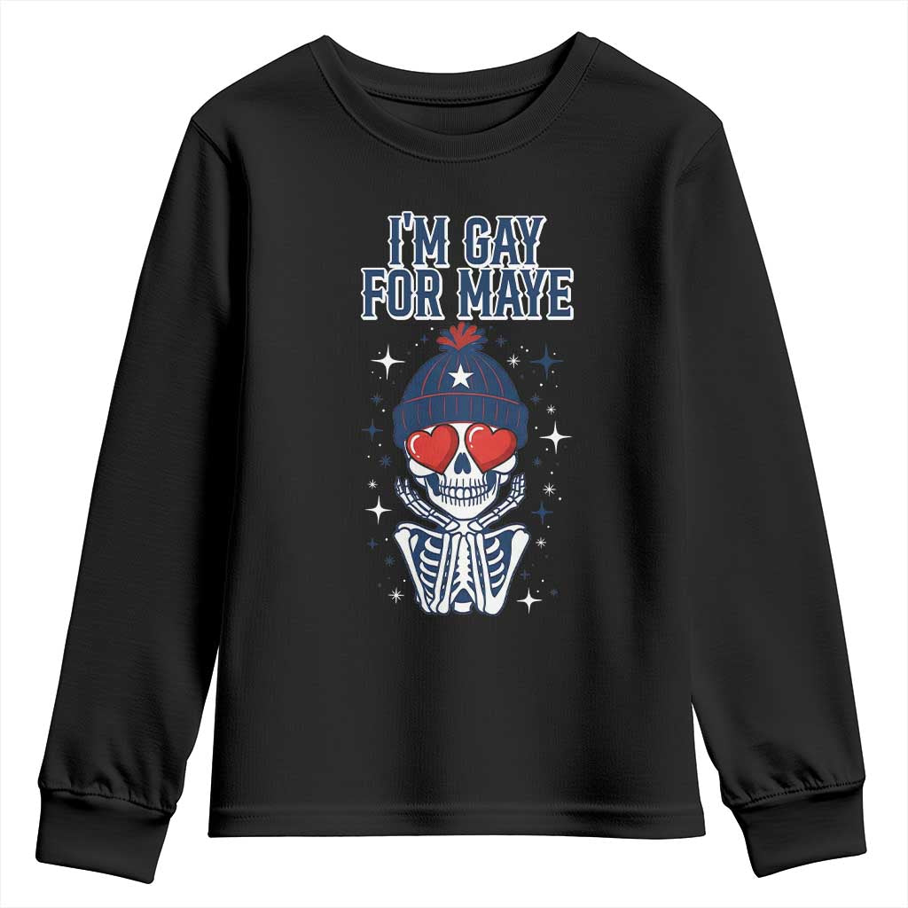 I Am Gay For Maye Youth Sweatshirt Funny QB Football Fan Gift TS12 Black Print Your Wear