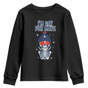 I Am Gay For Maye Youth Sweatshirt Funny QB Football Fan Gift TS12 Black Print Your Wear