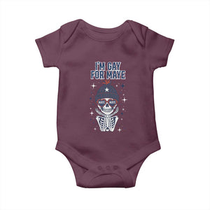 I Am Gay For Maye Baby Onesie Funny QB Sport Fan TS12 Maroon Print Your Wear