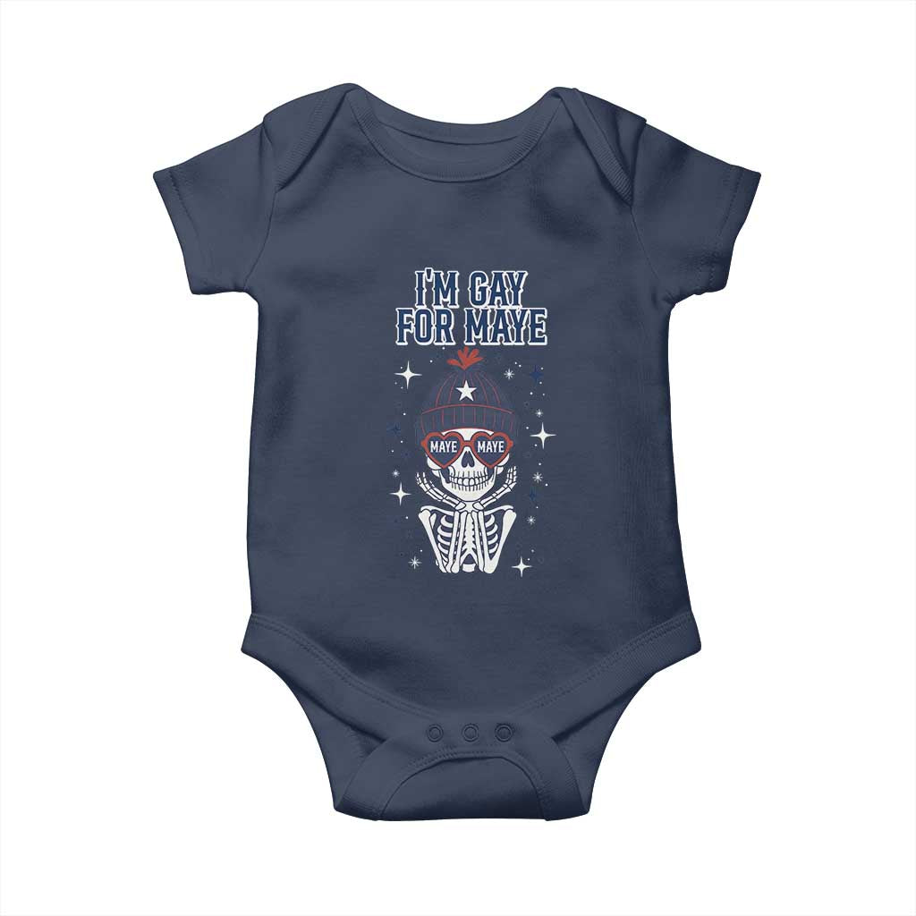 I Am Gay For Maye Baby Onesie Funny QB Sport Fan TS12 Navy Print Your Wear