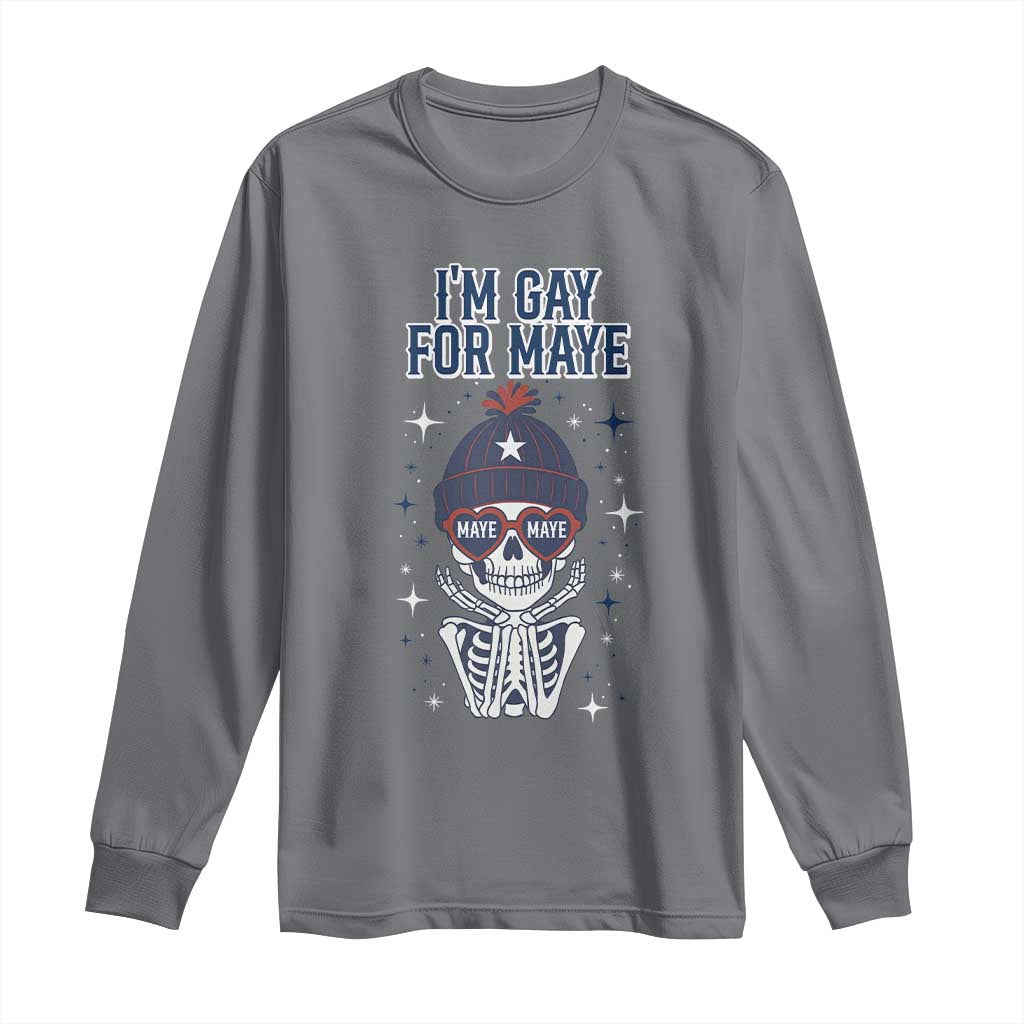 I Am Gay For Maye Long Sleeve Shirt Funny QB Sport Fan TS12 Charcoal Print Your Wear