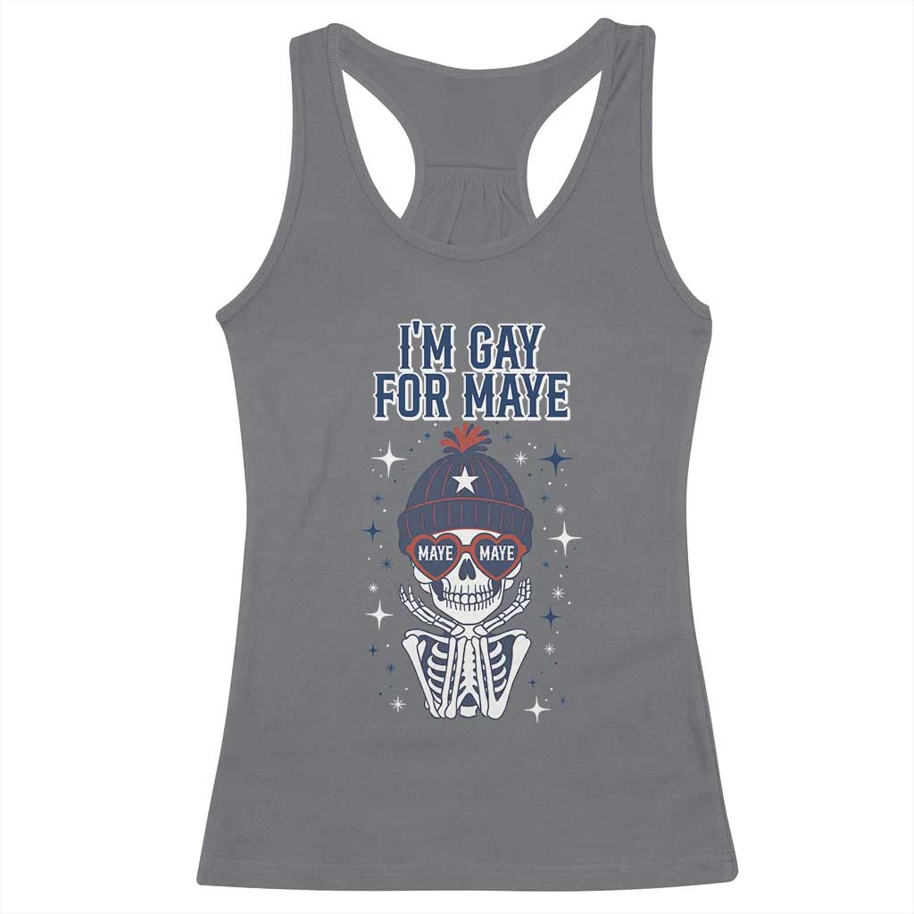 I Am Gay For Maye Racerback Tank Top Funny QB Sport Fan TS12 Charcoal Print Your Wear