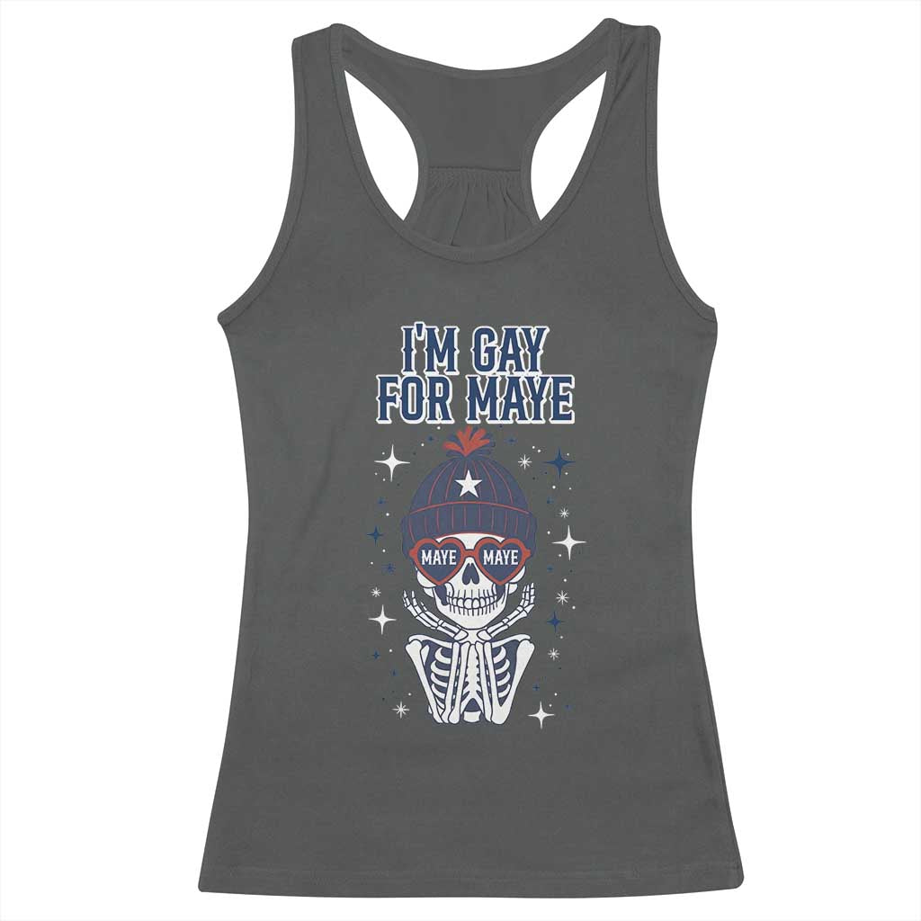 I Am Gay For Maye Racerback Tank Top Funny QB Sport Fan TS12 Dark Heather Print Your Wear