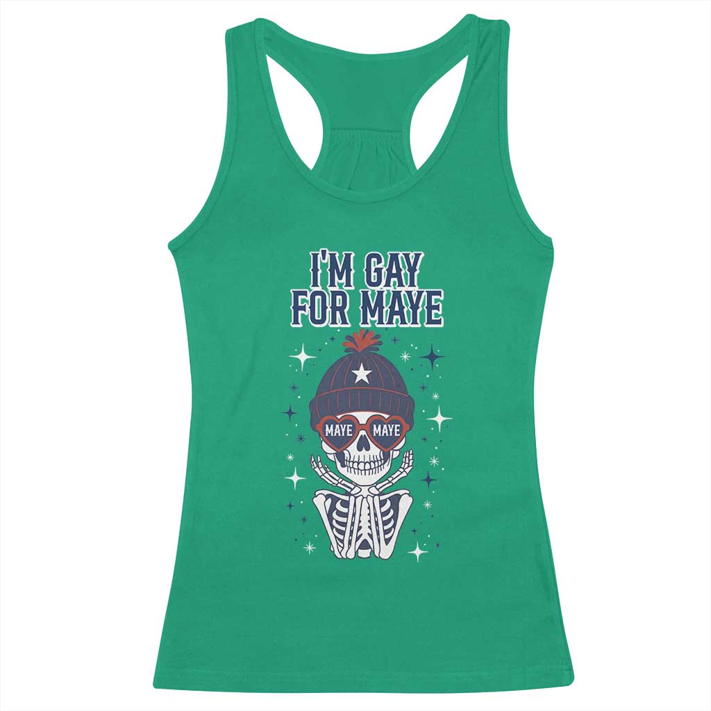 I Am Gay For Maye Racerback Tank Top Funny QB Sport Fan TS12 Irish Green Print Your Wear