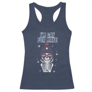 I Am Gay For Maye Racerback Tank Top Funny QB Sport Fan TS12 Navy Print Your Wear