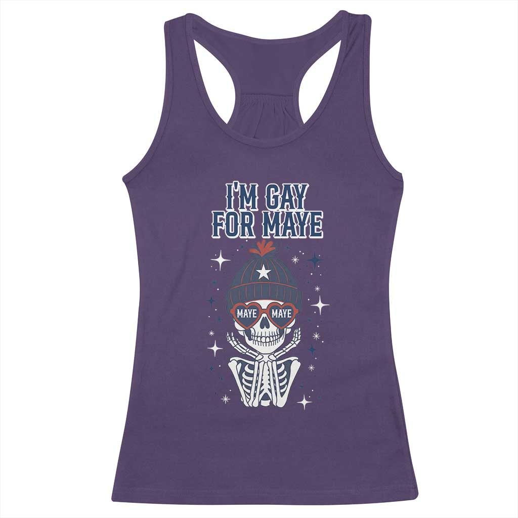 I Am Gay For Maye Racerback Tank Top Funny QB Sport Fan TS12 Purple Print Your Wear