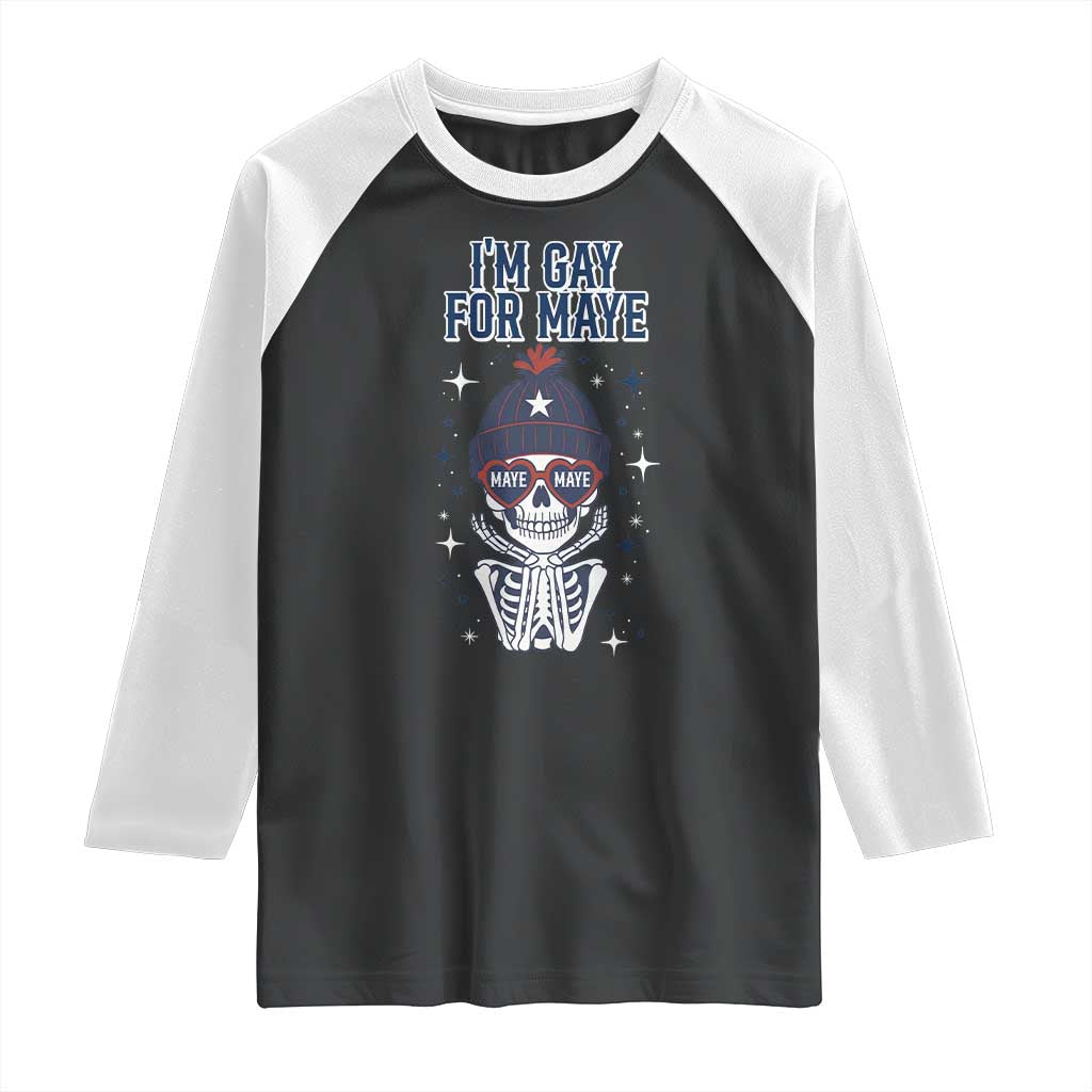I Am Gay For Maye Raglan Shirt Funny QB Sport Fan TS12 Black White Print Your Wear