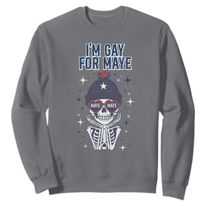 I Am Gay For Maye Sweatshirt Funny Quarterback Football Fan TS12 Charcoal Print Your Wear
