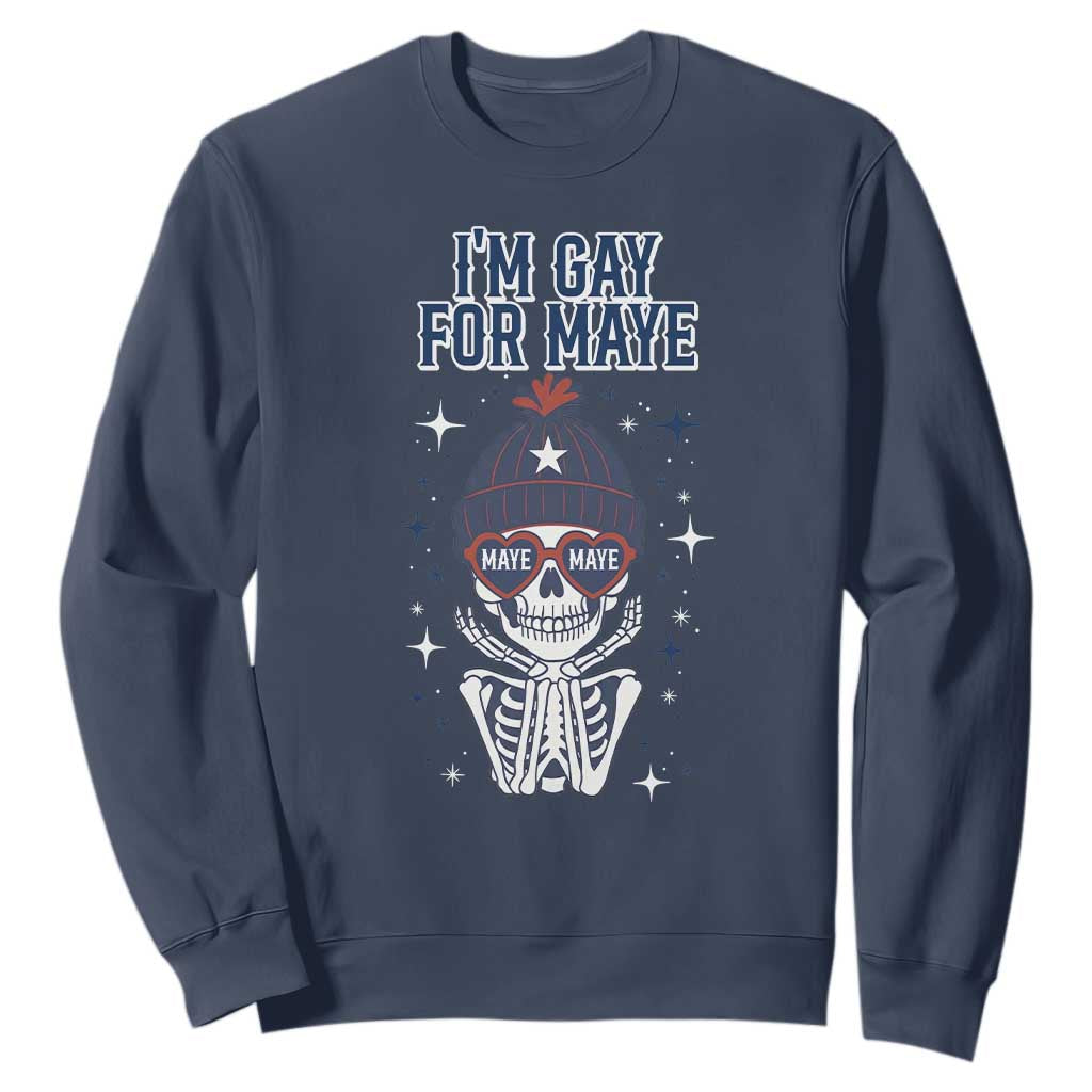 I Am Gay For Maye Sweatshirt Funny Quarterback Football Fan TS12 Navy Print Your Wear