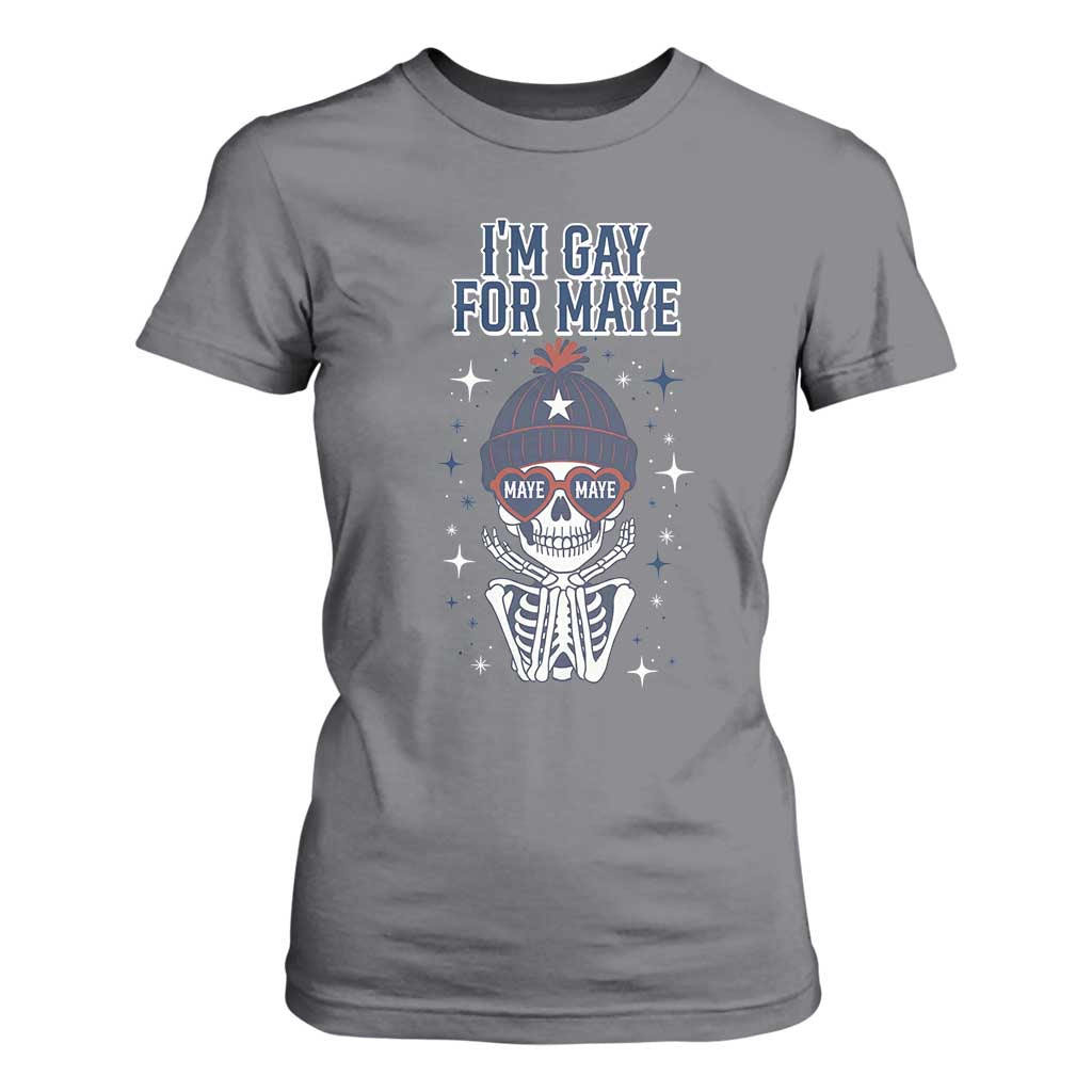 I Am Gay For Maye T Shirt For Women Funny QB Sport Fan TS12 Charcoal Print Your Wear