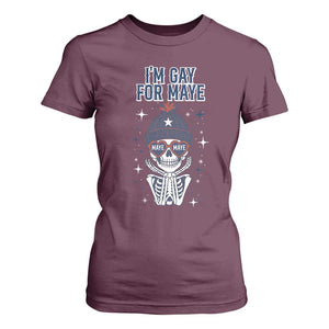 I Am Gay For Maye T Shirt For Women Funny QB Sport Fan TS12 Maroon Print Your Wear