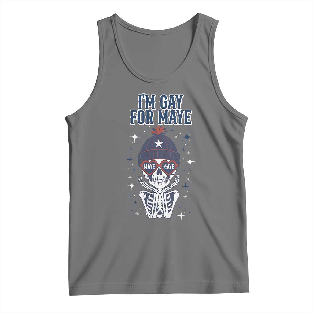 I Am Gay For Maye Tank Top Funny QB Sport Fan TS12 Black Heather Print Your Wear
