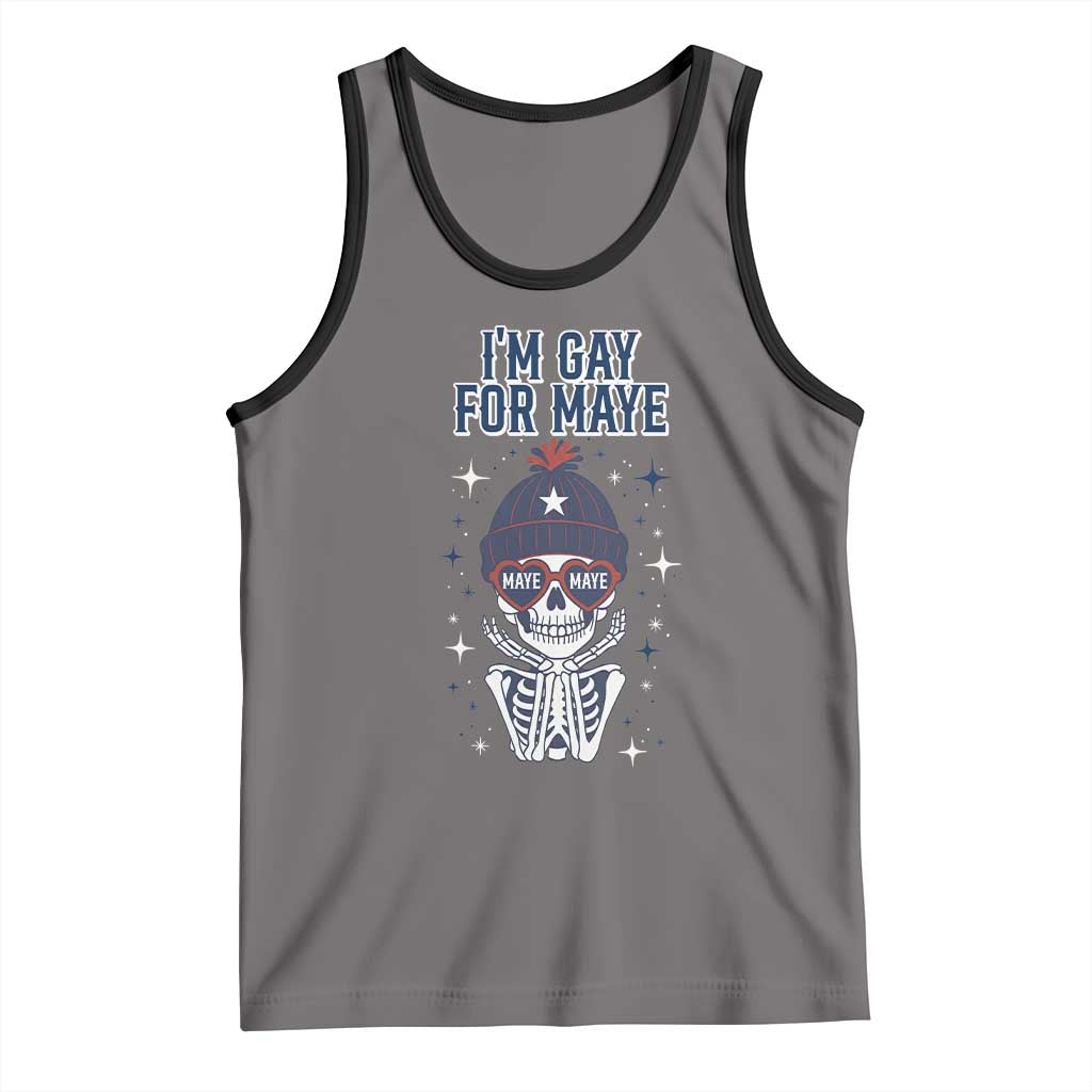 I Am Gay For Maye Tank Top Funny QB Sport Fan TS12 Deep Heather Black Print Your Wear