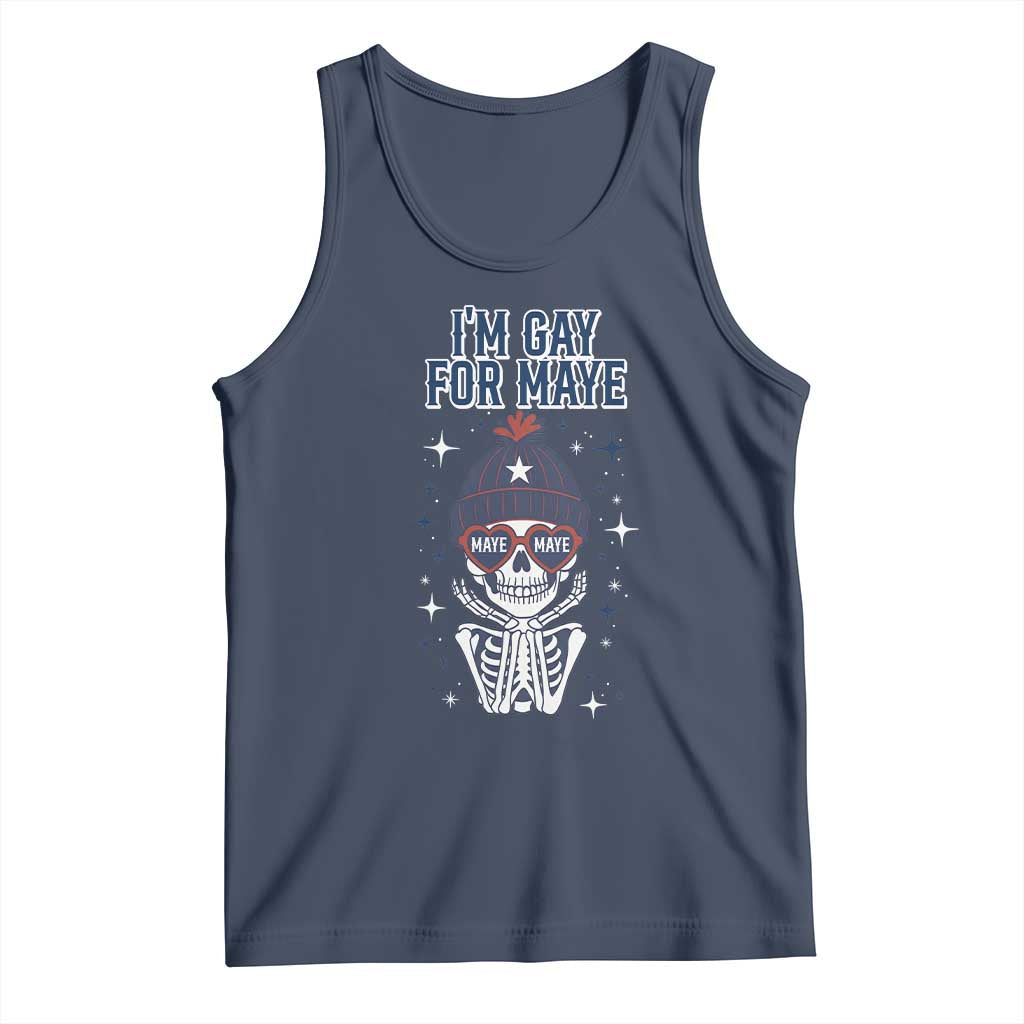 I Am Gay For Maye Tank Top Funny QB Sport Fan TS12 Navy Print Your Wear