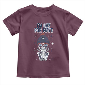 I Am Gay For Maye Toddler T Shirt Funny QB Sport Fan TS12 Maroon Print Your Wear