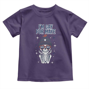 I Am Gay For Maye Toddler T Shirt Funny QB Sport Fan TS12 Purple Print Your Wear