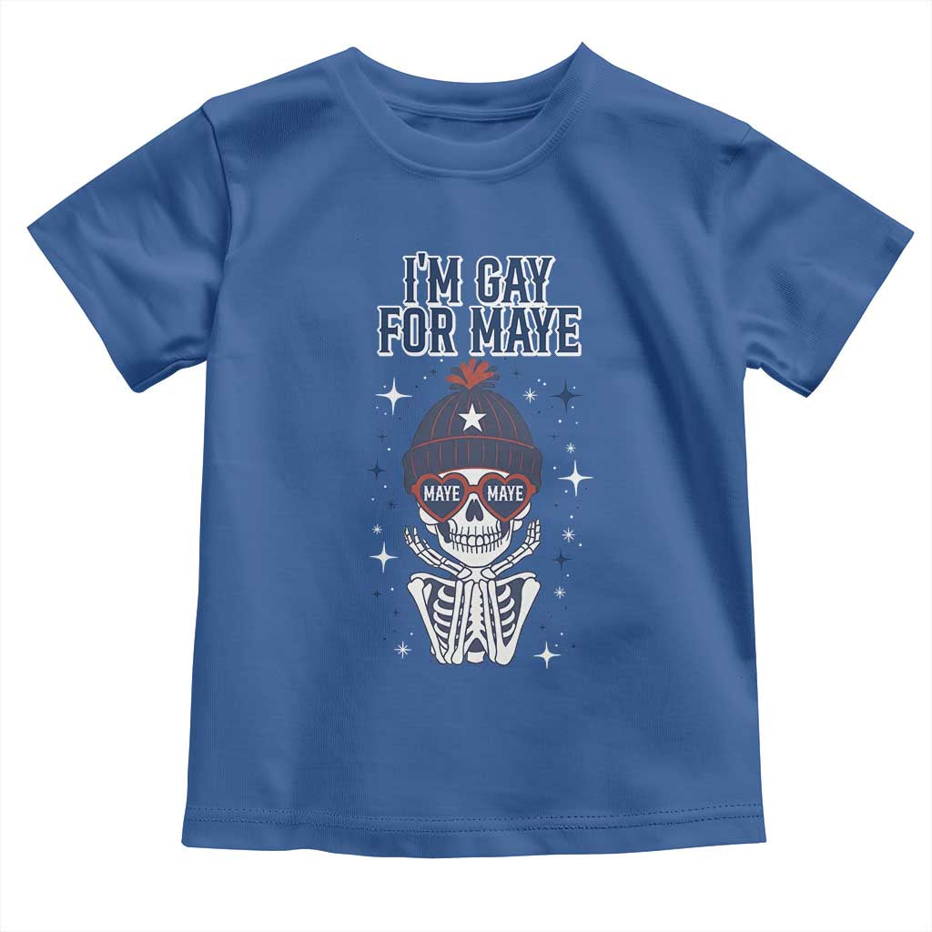 I Am Gay For Maye Toddler T Shirt Funny QB Sport Fan TS12 Royal Blue Print Your Wear
