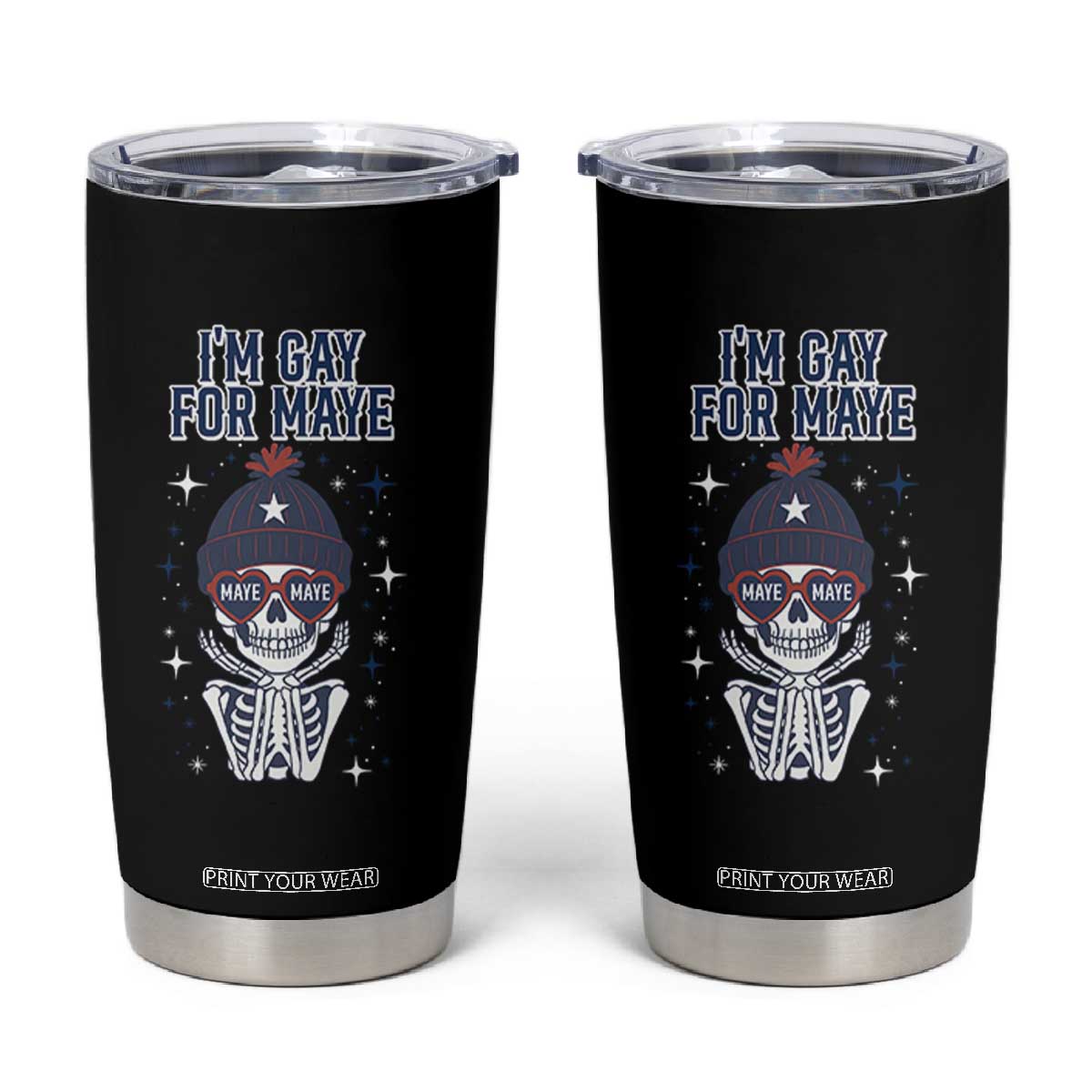 I Am Gay For Maye Tumbler Cup Funny QB Sport Fan TS12 Black Print Your Wear