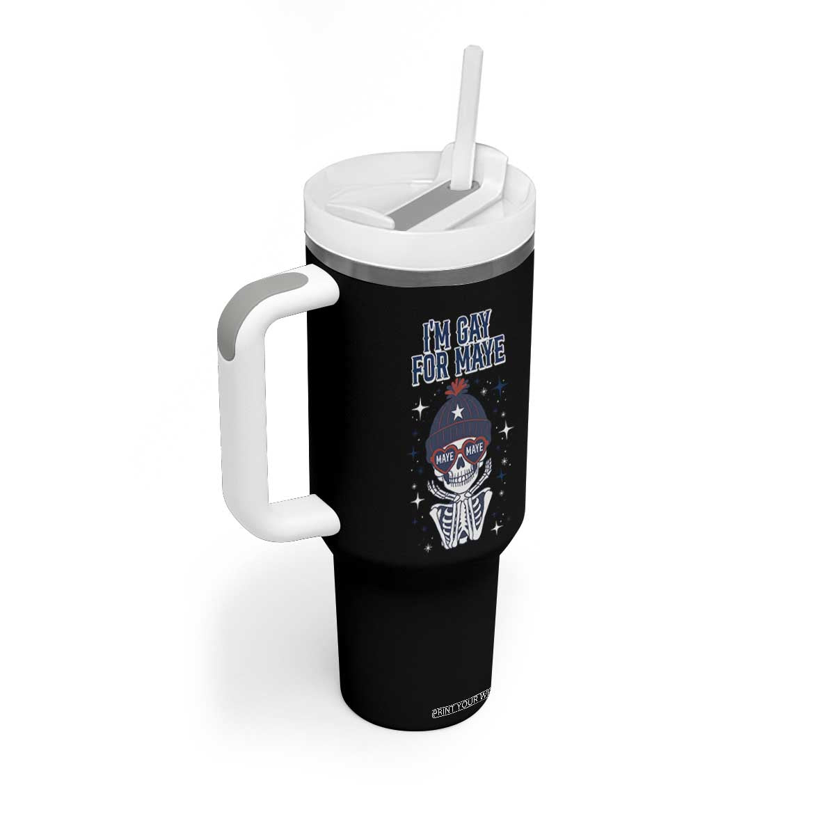 I Am Gay For Maye Tumbler With Handle Funny QB Sport Fan TS12 Print Your Wear