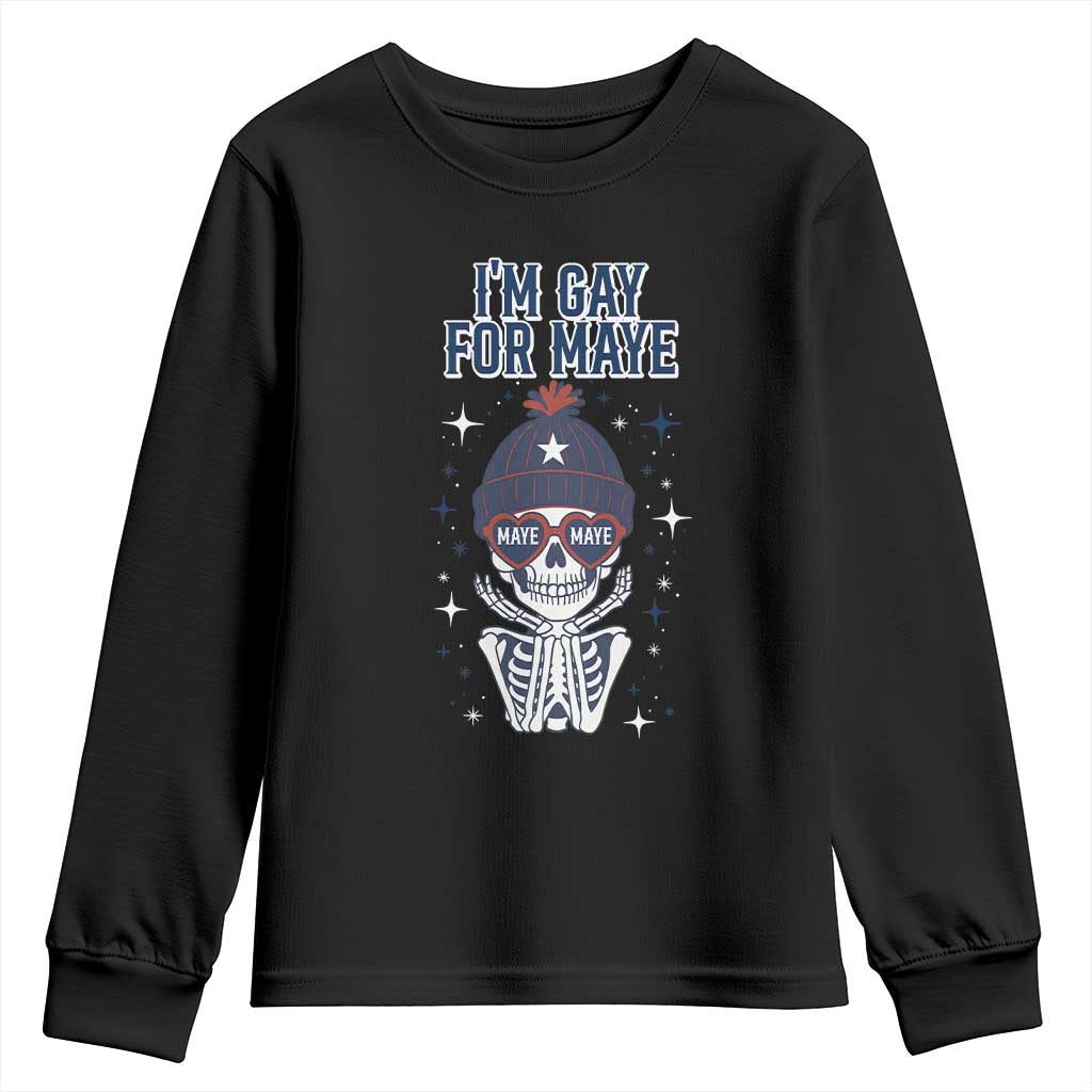 I Am Gay For Maye Youth Sweatshirt Funny QB Sport Fan TS12 Black Print Your Wear