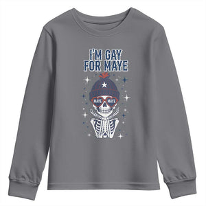 I Am Gay For Maye Youth Sweatshirt Funny QB Sport Fan TS12 Charcoal Print Your Wear