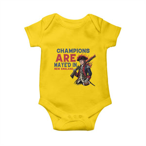 Champions Are Maye'd In NE Baby Onesie Funny QB Sport Fan TS12 Daisy Print Your Wear