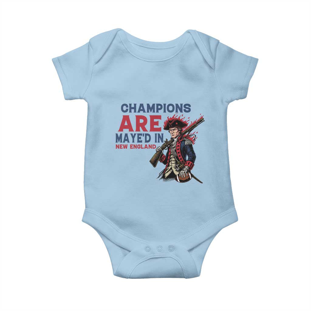 Champions Are Maye'd In NE Baby Onesie Funny QB Sport Fan TS12 Light Blue Print Your Wear
