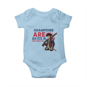 Champions Are Maye'd In NE Baby Onesie Funny QB Sport Fan TS12 Light Blue Print Your Wear