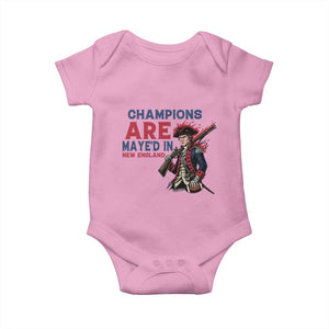 Champions Are Maye'd In NE Baby Onesie Funny QB Sport Fan TS12 Light Pink Print Your Wear