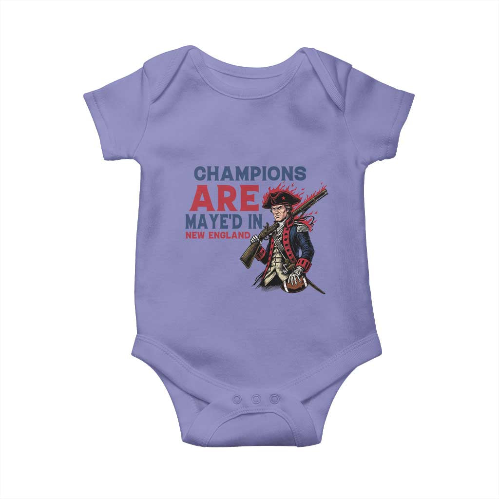 Champions Are Maye'd In NE Baby Onesie Funny QB Sport Fan TS12 Violet Print Your Wear