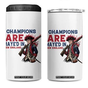 Champions Are Maye'd In NE 4 in 1 Can Cooler Tumbler Funny QB Sport Fan TS12 One Size: 16 oz White Print Your Wear