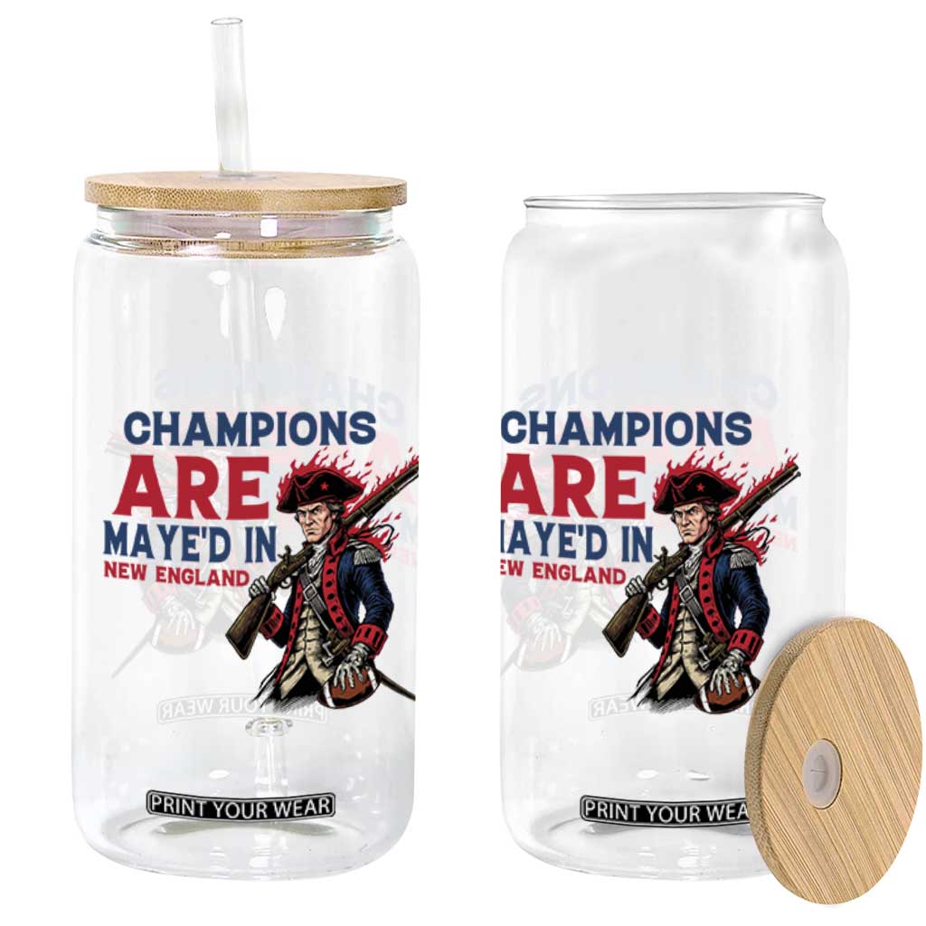 Champions Are Maye'd In NE Glass Can Funny QB Sport Fan TS12 Print Your Wear