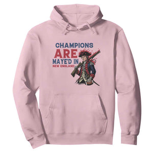 Champions Are Maye'd In NE Hoodie Funny QB Sport Fan TS12 Light Pink Print Your Wear