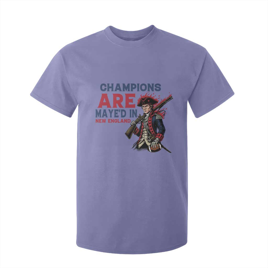 Champions Are Maye'd In NE T Shirt For Kid Funny QB Sport Fan TS12 Violet Print Your Wear